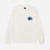 Stussy Star White Crew Sweatshirt